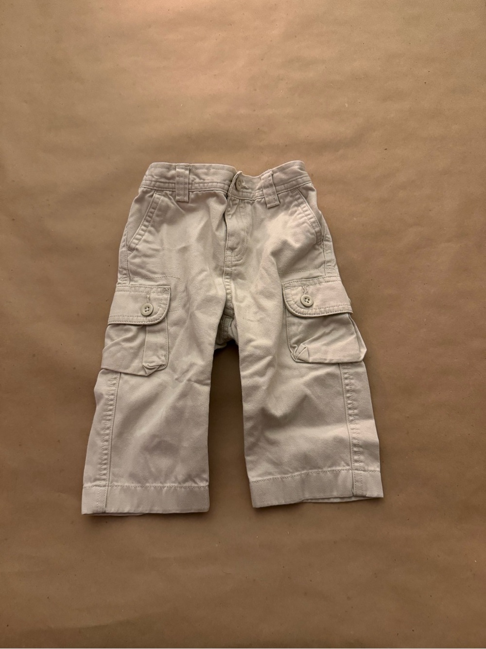 Polo by Ralph Lauren Ralph Baby Boys Khaki Twill Cargo Pants 12M Luxury